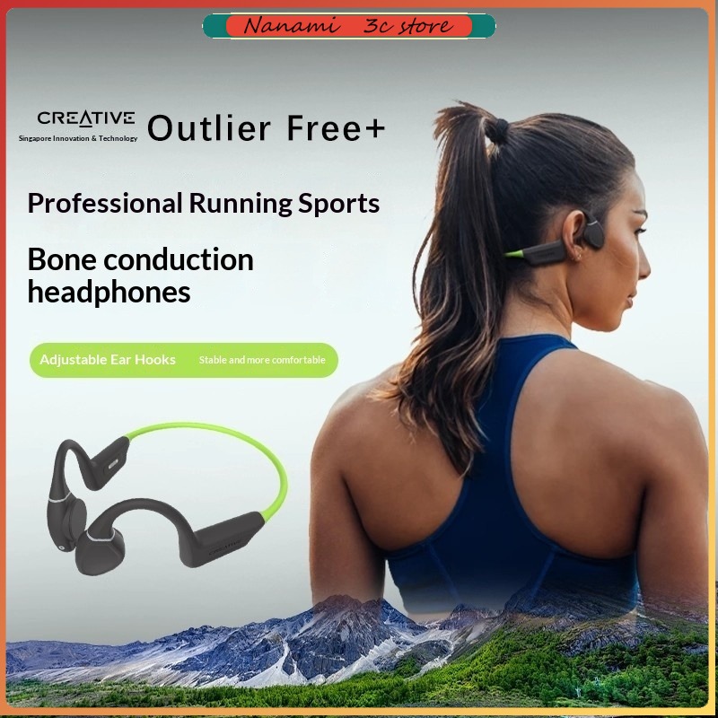 Bone Conduction Running Headphones - หูฟังบลูทูธแบบไร้สายชนิดเกี่ยวหู รุ่น Creative Outlier Free Waterproof