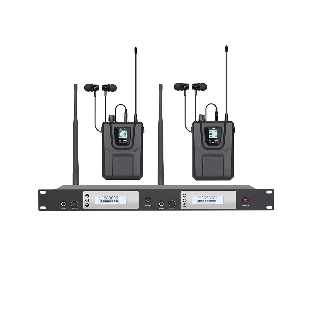In Ear Monitors For Singers - SKARIDIS SR2080 ระบบมอนิเตอร์ไร้สายแบบสองช่องสัญญาณสำหรับนักร้องและนักแสดงบนเวที