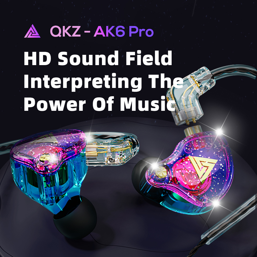 In Ear Monitors For Singers - หูฟังแบบมีสาย QKZ AK6 PRO HiFi 3.5