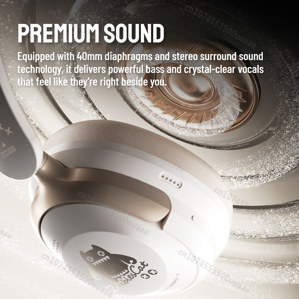 หูฟังแบบครอบหู Zombies Cat S10 - Anc Wireless Over Ear Headphones บทวิจารณ์และราคา