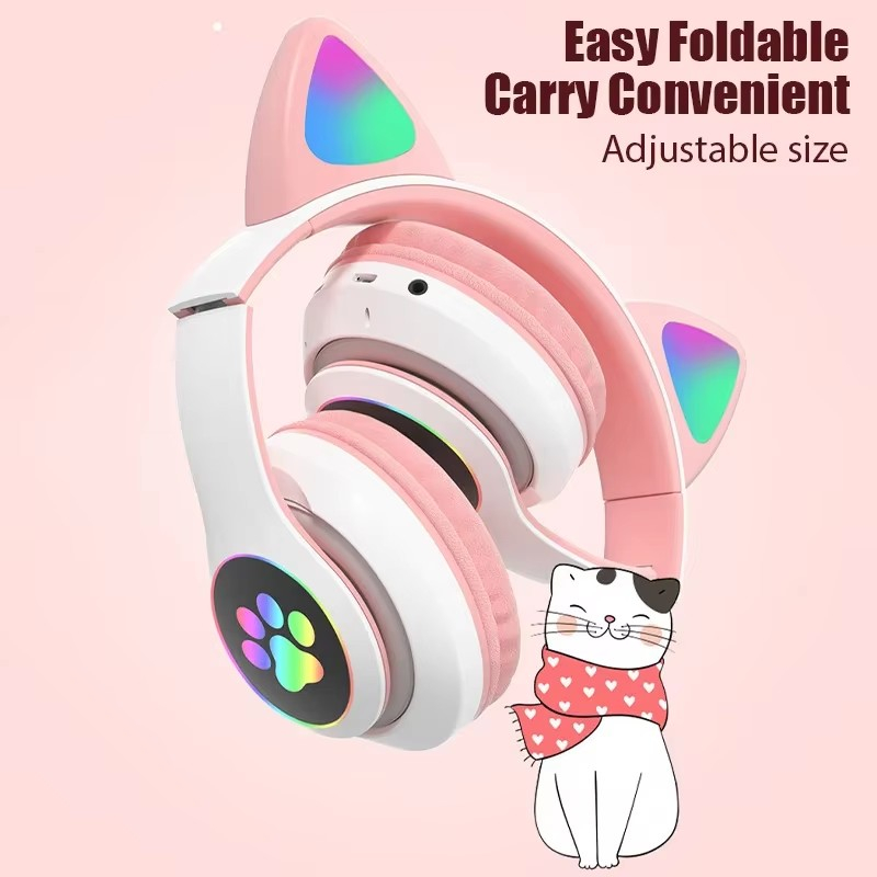 JST-28 หูฟังไร้สายหูแมวหูฟังบล - Anc Wireless Over Ear Headphones บทวิจารณ์และราคา