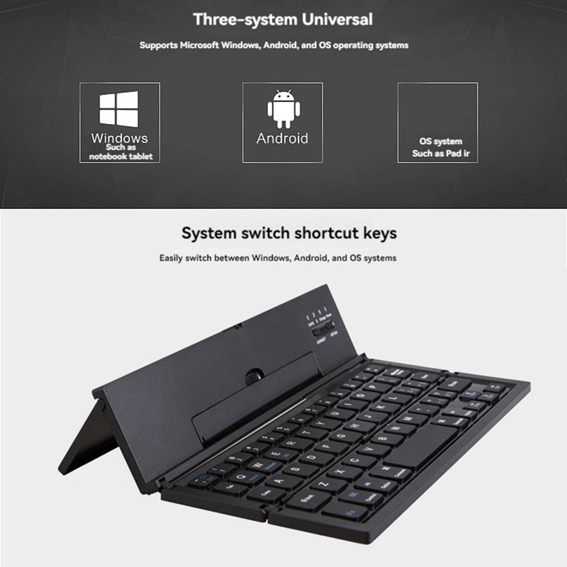 ● คีย์บอร์ดบลูทูธแบบพับได้ พกพ - Tablets บทวิจารณ์และราคา