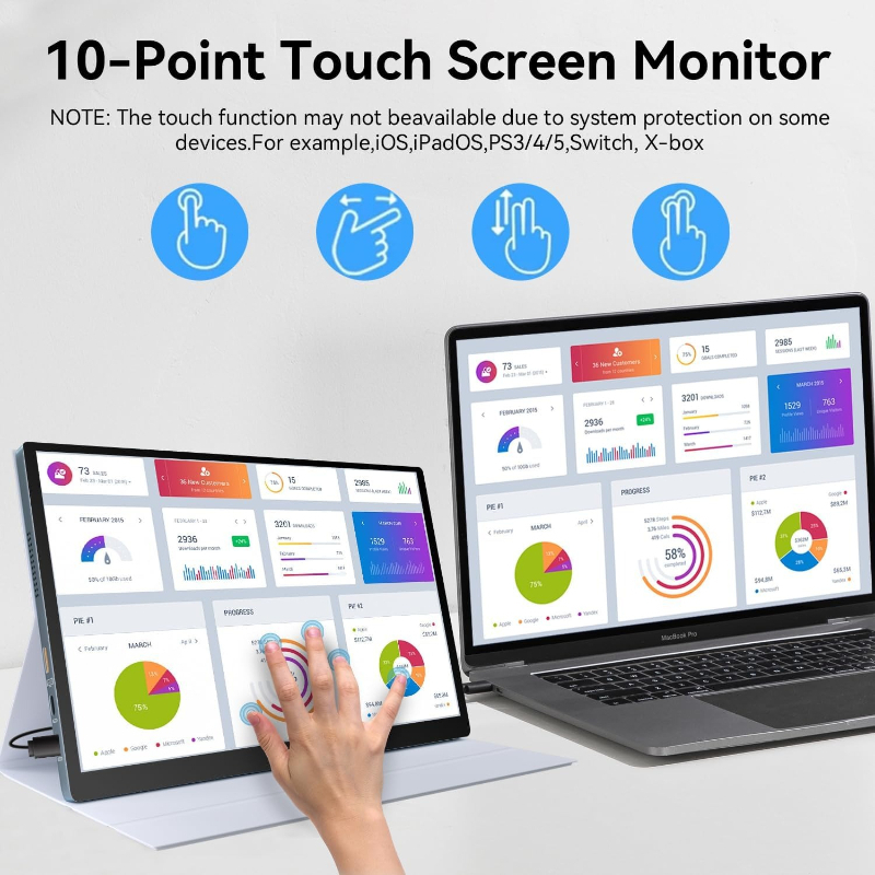 จอภาพพกพาแบบสัมผัส HOT Gam of  - Laptops บทวิจารณ์และราคา