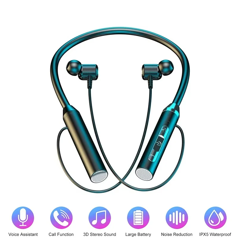 หูฟังบลูทูธไร้สาย 9D แบบแม่เหล - Magnetic Neckband Sports Earphones บทวิจารณ์และราคา