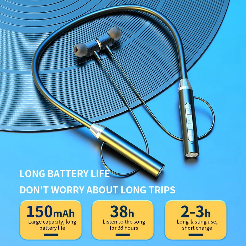 หูฟังบลูทูธไร้สาย 9D แบบแม่เหล - Magnetic Neckband Sports Earphones บทวิจารณ์และราคา