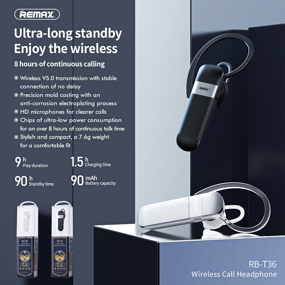 Remax RB-T36 TWS 5.0 สเตอริโอไ - Type C Wired Earphones With Mic บทวิจารณ์และราคา