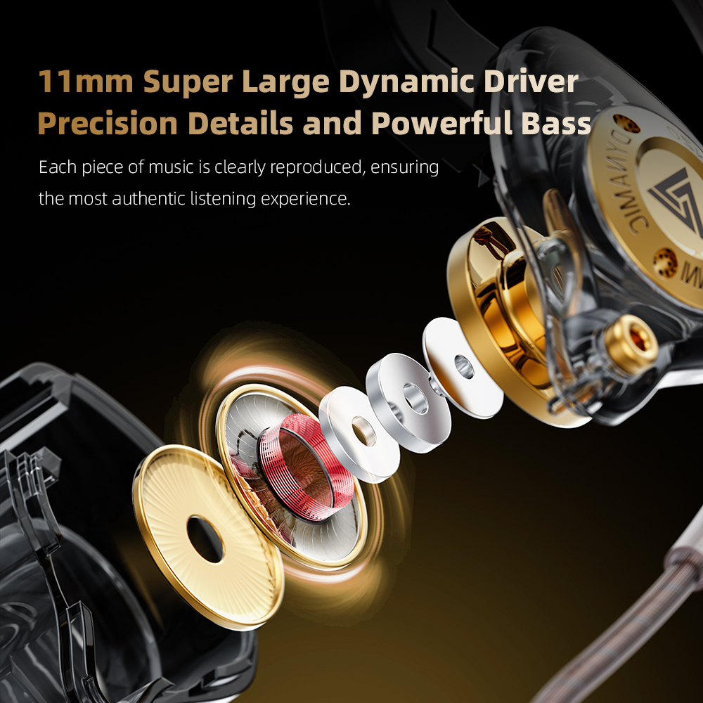 QKZ 15D เสียงรอบทิศทางแบบไดนาม - In Ear Monitors For Singers บทวิจารณ์และราคา