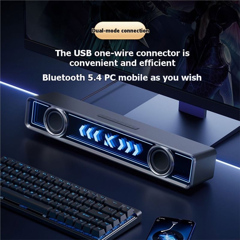 ลำโพงคอมพิวเตอร์ตั้งโต๊ะ ABJF  - Rgb Computer Soundbar For Pc บทวิจารณ์และราคา