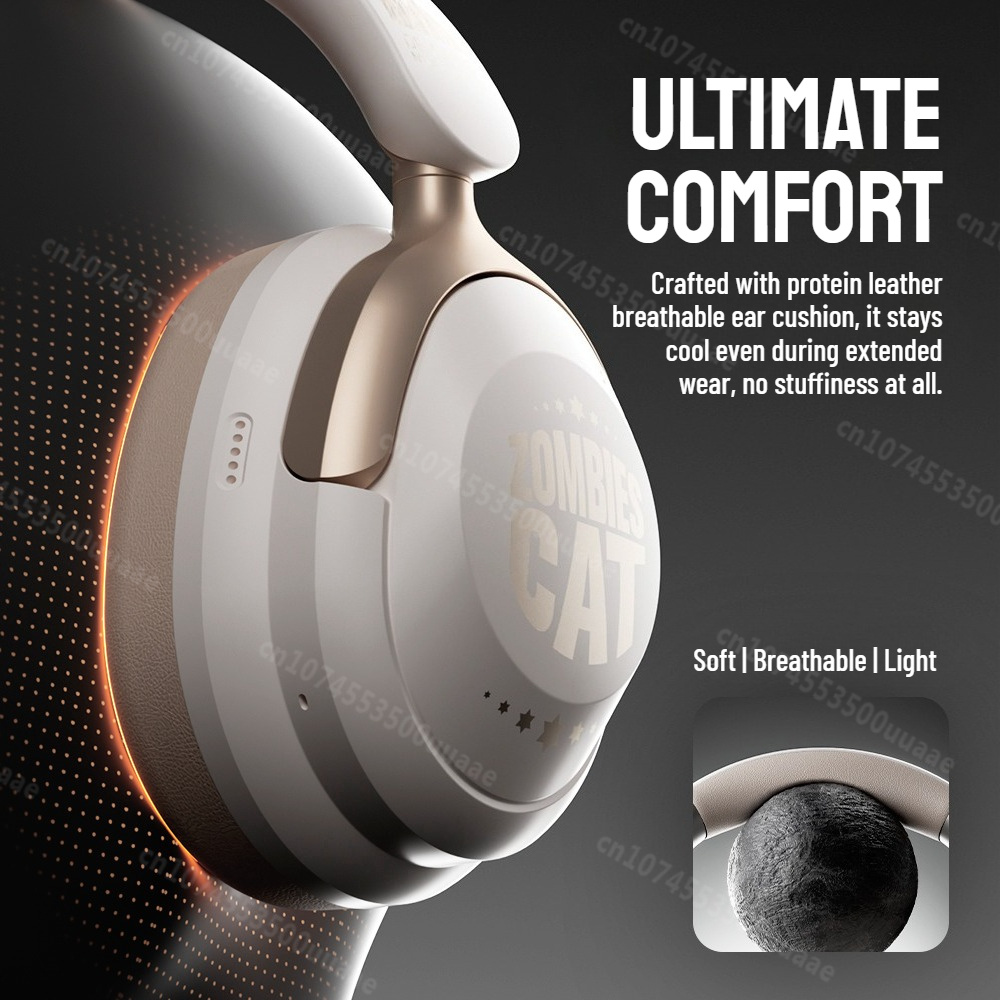 หูฟังบลูทูธ ZOMBIES CAT S10 AN - Anc Wireless Over Ear Headphones บทวิจารณ์และราคา