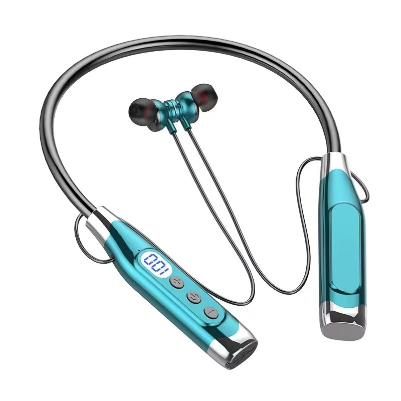 หูฟังบลูทูธแบบคล้องคอสำหรับเล่ - Magnetic Neckband Sports Earphones บทวิจารณ์และราคา